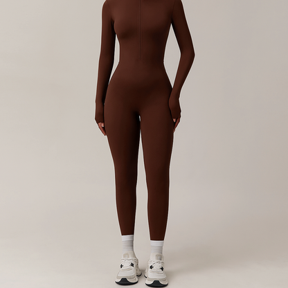 COZENA Fleece Zip Jumpsuit