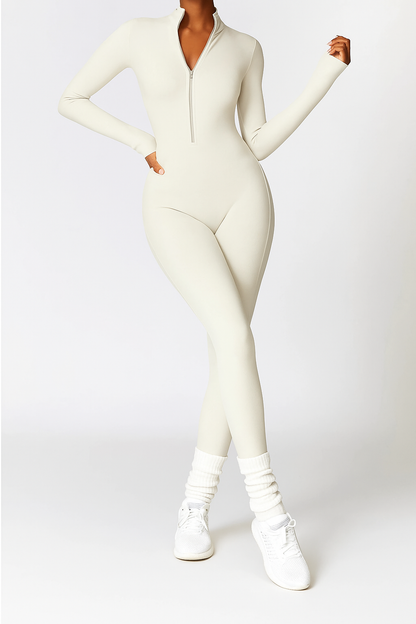 COZENA Fleece Zip Jumpsuit